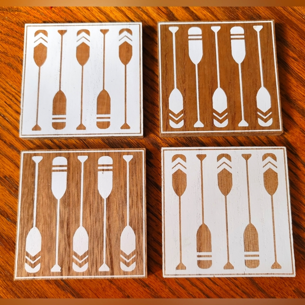 Oar Coasters Set of 4